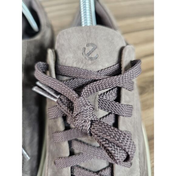 Ecco Danish Design Brown Suede Leather Lace Up Casual Shoes Women's 9 Eu 40 - Picture 5 of 12
